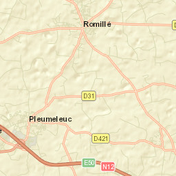 Pleumeleuc Street Map