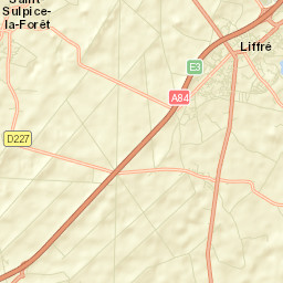 Saint-Sulpice-la-Forêt Street Map
