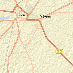 Yèvres Street Map