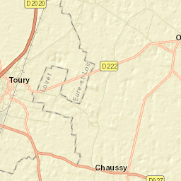 Toury Street Map