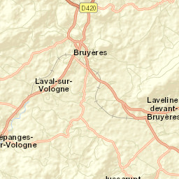 Bruyères Street Map