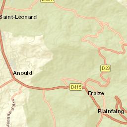 Plainfaing Street Map