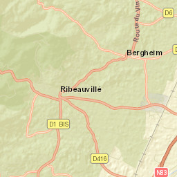 Ribeauvillé Street Map