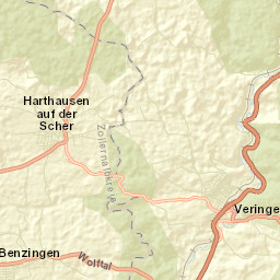 Veringenstadt Street Map