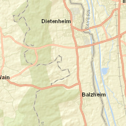 Dietenheim Street Map
