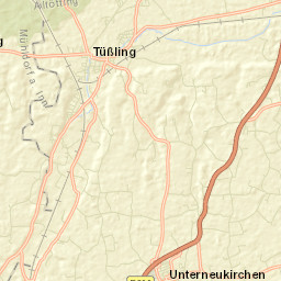 Tüßling Street Map