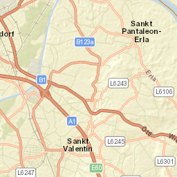 Sankt Valentin Street Map