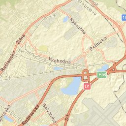 Bratislava - Vajnory Street Map
