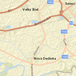 Senec Street Map