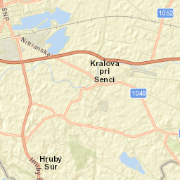 Okres Senec Street Map