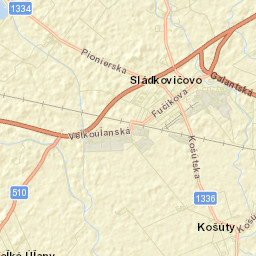 Sládkovičovo Street Map