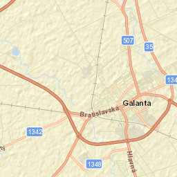 Galanta Street Map