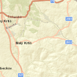 Veľký Krtíš Street Map