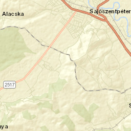 Sajóbábony Street Map