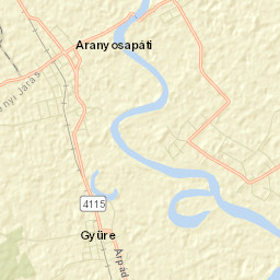 Aranyosapáti Street Map