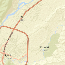 Khust Street Map