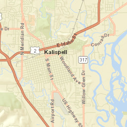 Kalispell Street Map
