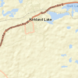 Kirkland Lake Street Map