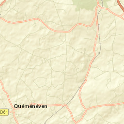 Quéménéven Street Map
