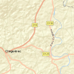 Cléguérec Street Map