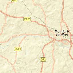 Montfort-sur-Meu Street Map