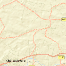 Châteaubourg Street Map