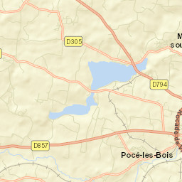 Pocé-les-Bois Street Map