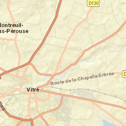 Vitré Street Map