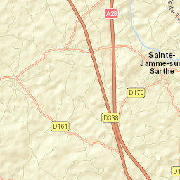 Sainte-Jamme-sur-Sarthe Street Map