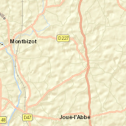 Montbizot Street Map