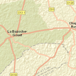 La Bazoche-Gouet Street Map