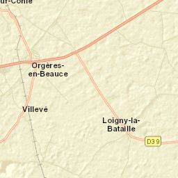 Orgères-en-Beauce Street Map