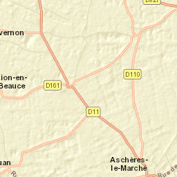 Aschères-le-Marché Street Map