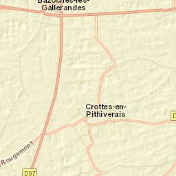 Bazoches-les-Gallerandes Street Map