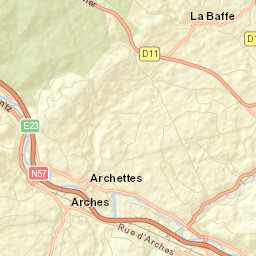 Archettes Street Map