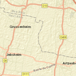 Jebsheim Street Map