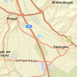 Teningen Street Map