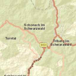 Schonach im Schwarzwald Street Map
