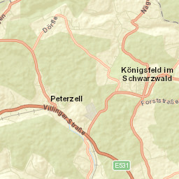 Königsfeld im Schwarzwald Street Map