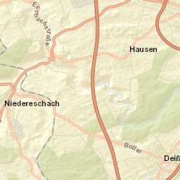 Niedereschach Street Map