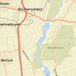 Hurlach Street Map