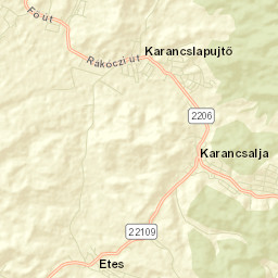 Karancslapujtő Street Map
