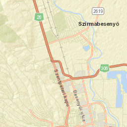 Szirmabesenyő Street Map