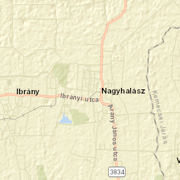 Nagyhalász Street Map