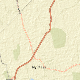 Nyírtass Street Map
