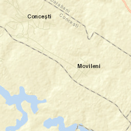 Comuna Conceşti Street Map