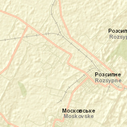 Rozsypne Street Map