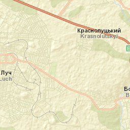 Krasnyy Luch Street Map