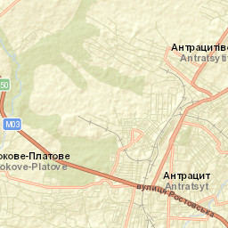 Antratsyt Street Map