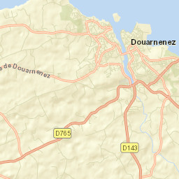 Douarnenez Street Map
